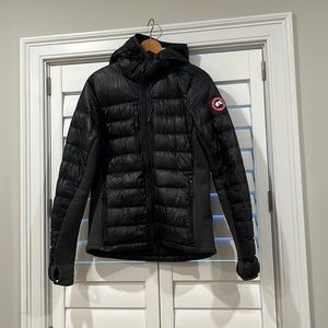 Black Canada Goose Hybridge Lite Hooded 